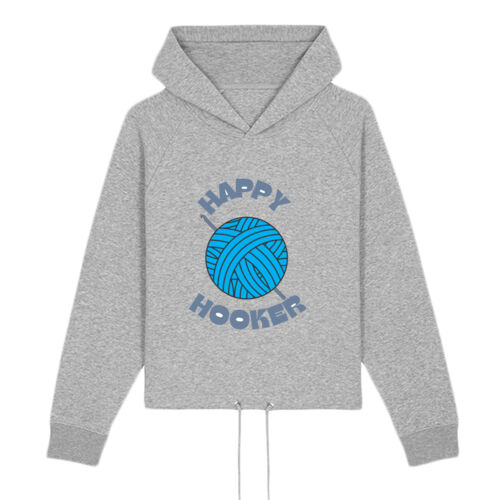 happy hooker cropped hoodie Thumbnail