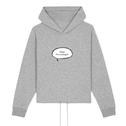 shhh i'm counting cropped hoodie Thumbnail